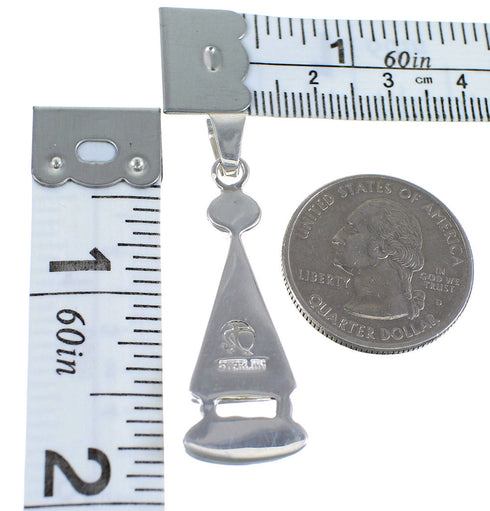 Southwest Multicolor Inlay And Sterling Silver Pendant RX54600
